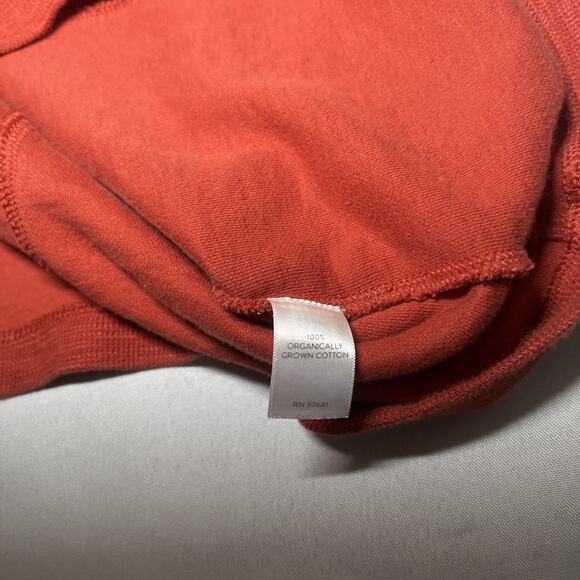 J Jill Pure Jill 100% Organically Grown Cotton Top Burnt Orange Knit Size XL - Picture 4 of 7
